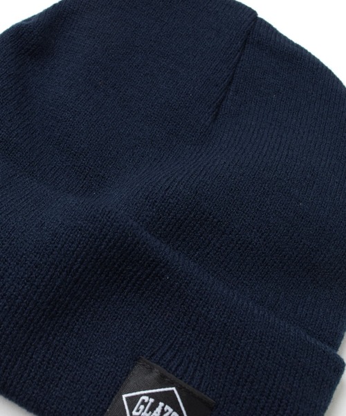GLAZOS(グラソス)の「シンプルカラーニット帽(ニットキャップ/ビーニー・キッズ・イエロー/グレー/ブラック/オレンジ/ネイビー・フリー)」の6枚目の写真