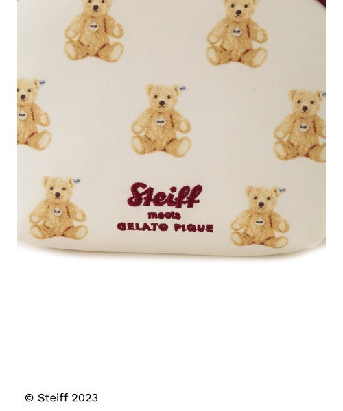 gelato pique（ジェラートピケ）の「【Steiff】総柄ポーチ
