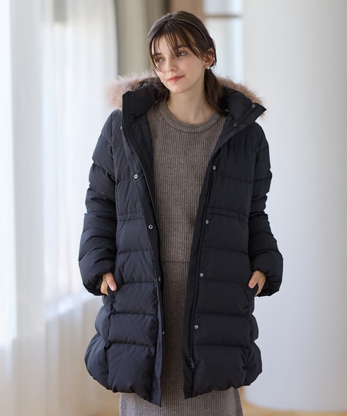 セール】マットタフタダウン ママ コート＆ケープセット (マタニティ