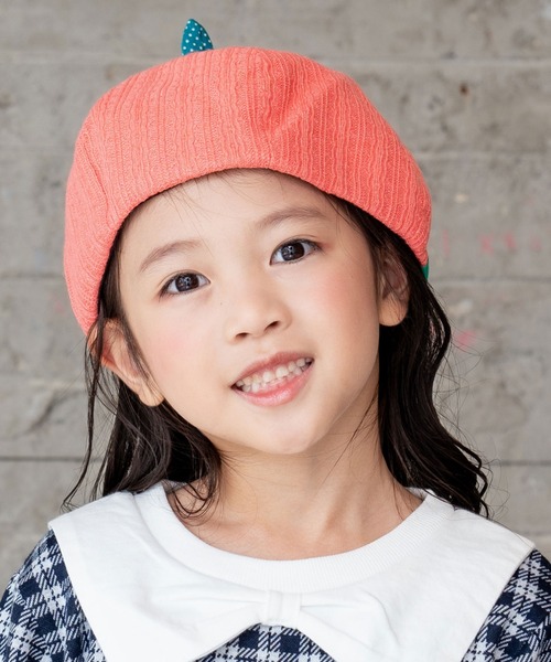 RAGMART（ラグマート）の「ベレー帽（ハンチング/ベレー帽・キッズ・ピンク/グリーン・M/S）」の5枚目の写真