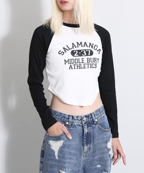 Figments（フィグメンツ）の「カレッジロゴラグラントップス（Tシャツ/カットソー・レディース・ブラック・FREE）」の15枚目の写真