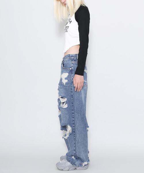 Figments（フィグメンツ）の「カレッジロゴラグラントップス（Tシャツ/カットソー・レディース・ブラック・FREE）」の17枚目の写真