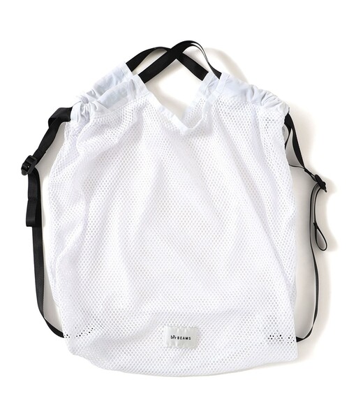bpr BEAMS（ビーピーアール ビームス ）の「メッシュ 2WAY バッグ（バックパック/リュック・メンズ・ブラック/ホワイト・ONE SIZE）」の21枚目の写真