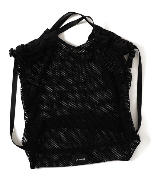 bpr BEAMS（ビーピーアール ビームス ）の「メッシュ 2WAY バッグ（バックパック/リュック・メンズ・ブラック/ホワイト・ONE SIZE）」の22枚目の写真