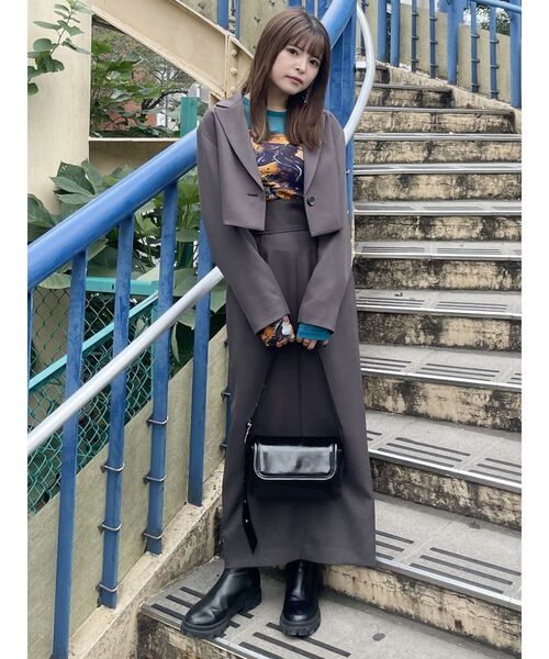 MURUA（ムルーア）の「カットアウトシアートップス（Tシャツ/カットソー・レディース・ブラック/その他1/グリーン・FREE）」の22枚目の写真