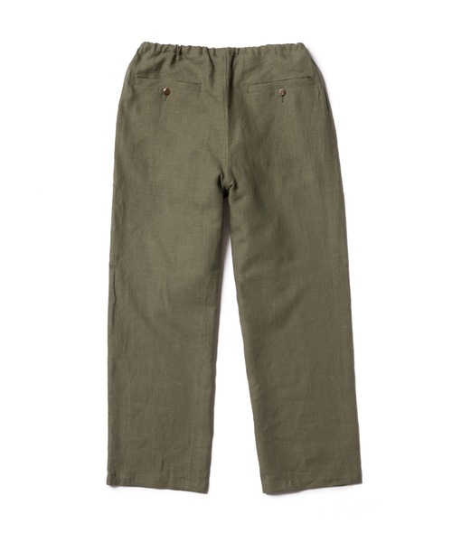 MR.OLIVE(ミスターオリーブ)の「SILKY LINEN / RELAX EASY PANTS / M241118(チノパンツ・メンズ・グリーン/ブラック/ナチュラル・LARGE/MEDIUM)」の10枚目の写真