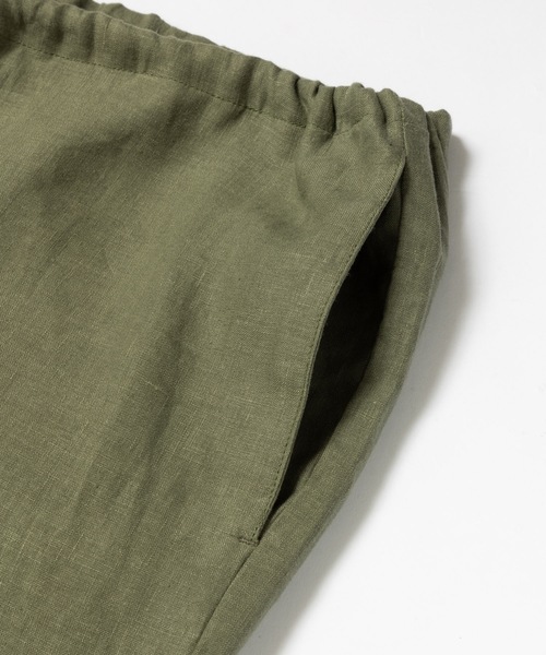 MR.OLIVE(ミスターオリーブ)の「SILKY LINEN / RELAX EASY PANTS / M241118(チノパンツ・メンズ・グリーン/ブラック/ナチュラル・LARGE/MEDIUM)」の14枚目の写真