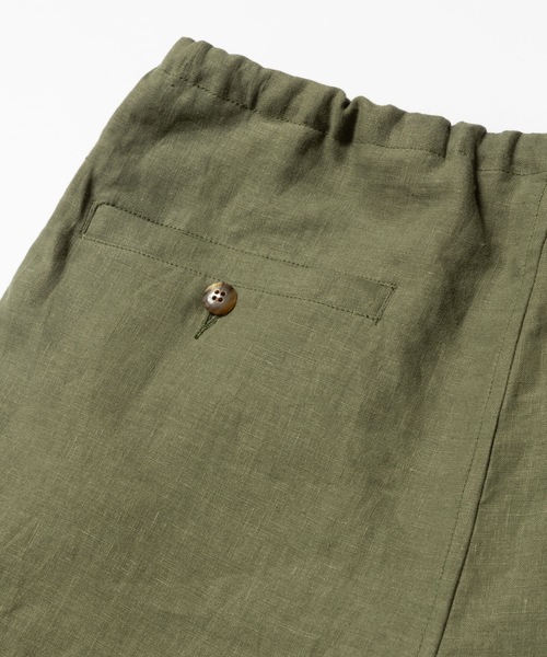 MR.OLIVE(ミスターオリーブ)の「SILKY LINEN / RELAX EASY PANTS / M241118(チノパンツ・メンズ・グリーン/ブラック/ナチュラル・LARGE/MEDIUM)」の15枚目の写真