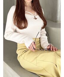 RESEXXY | ゴールドポイントニットトップス(ニット/セーター)