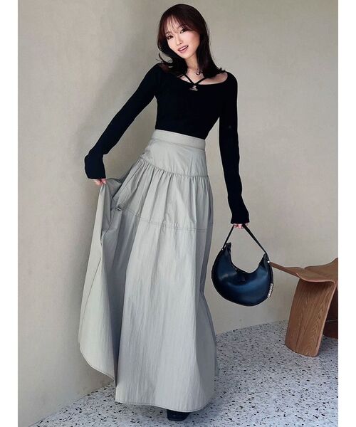 RESEXXY（リゼクシー）の「バストポイントニットトップス（ニット/セーター・レディース・ブラック/アイボリー/ミント・FREE）」の13枚目の写真