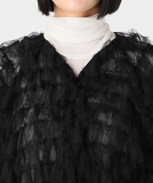 セール】IENA LA BOUCLE チュールフリンジブラウス（シャツ/ブラウス