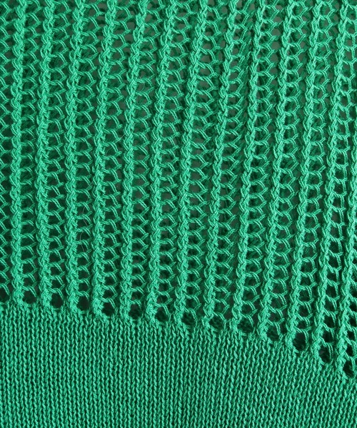 cheriella(シェリエラ)の「【cheriella】WEB限定メッシュ編地切替プルオーバー WEB LIMITED MESH PANEL PULLOVER(ニット/セーター・レディース・ブラック/オレンジ/グリーン/アイボリー・M)」の9枚目の写真