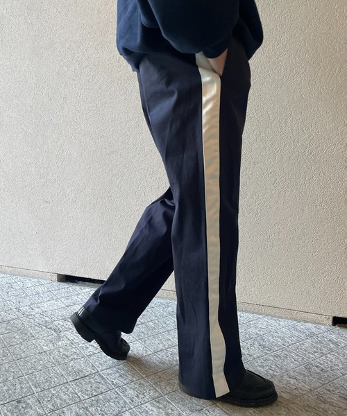 y/m by れぽすけ(イムバイレポスケ)の「サイドライントラウザー(その他パンツ・メンズ・ブラック/ネイビー・XL/S/M/L/XS)」の12枚目の写真