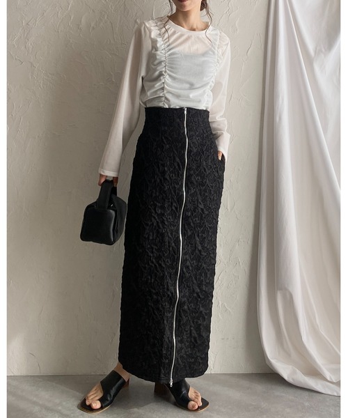 She's Closet（シーズクローゼット）の「フロントジップ花柄