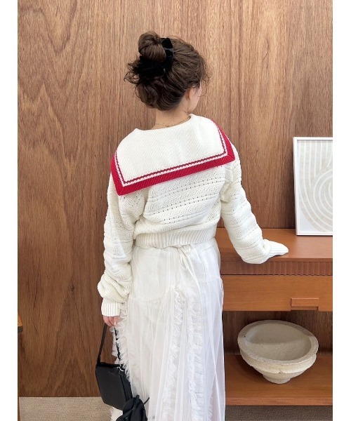 LILY BROWN セーラー襟 半袖ニット LILY BROWN セーラー襟ニット 半袖 新品