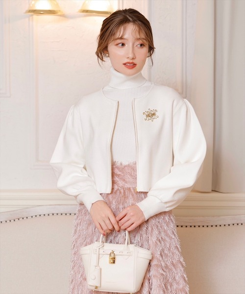 SWINGLE（スウィングル）の「フリンジフレアボリュームスカート（スカート・レディース・ブラック/オフホワイト/ピンク・MEDIUM）」の12枚目の写真