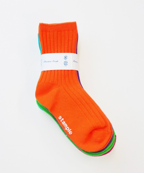stample（スタンプル）の「ネオン　リブクルーソックス　【6足セット】（ソックス/靴下・キッズ・A・S/M/L/LL）」の4枚目の写真