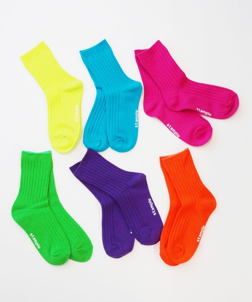 stample（スタンプル）の「ネオン　リブクルーソックス　【6足セット】（ソックス/靴下・キッズ・A・S/M/L/LL）」の17枚目の写真