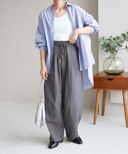 Social GIRL（ソーシャルガール）の「ナイロンカーブパンツ（その他パンツ・レディース・カーキ/ブラック/チャコール・M）」の19枚目の写真