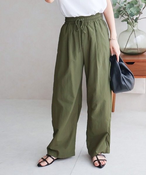 Social GIRL（ソーシャルガール）の「ナイロンカーブパンツ（その他パンツ・レディース・カーキ/ブラック/チャコール・M）」の9枚目の写真