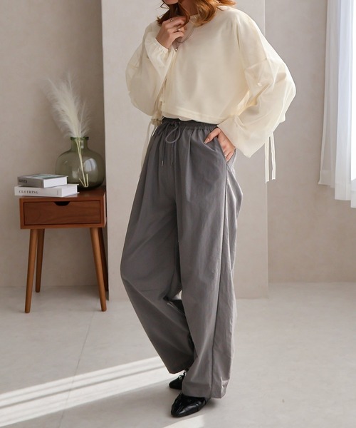 Social GIRL（ソーシャルガール）の「ナイロンカーブパンツ（その他パンツ・レディース・カーキ/ブラック/チャコール・M）」の22枚目の写真