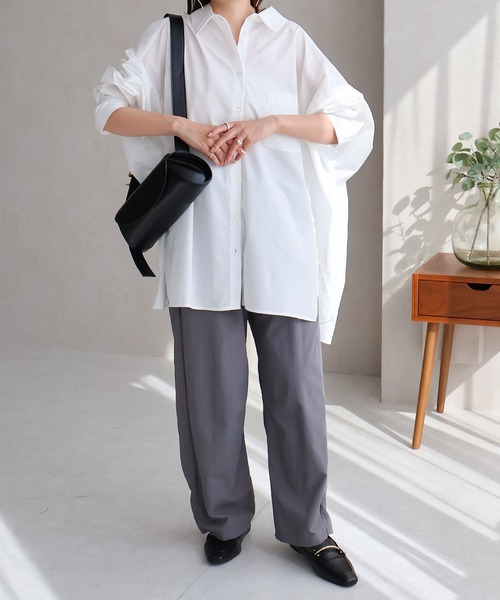 Social GIRL（ソーシャルガール）の「ナイロンカーブパンツ（その他パンツ・レディース・カーキ/ブラック/チャコール・M）」の17枚目の写真