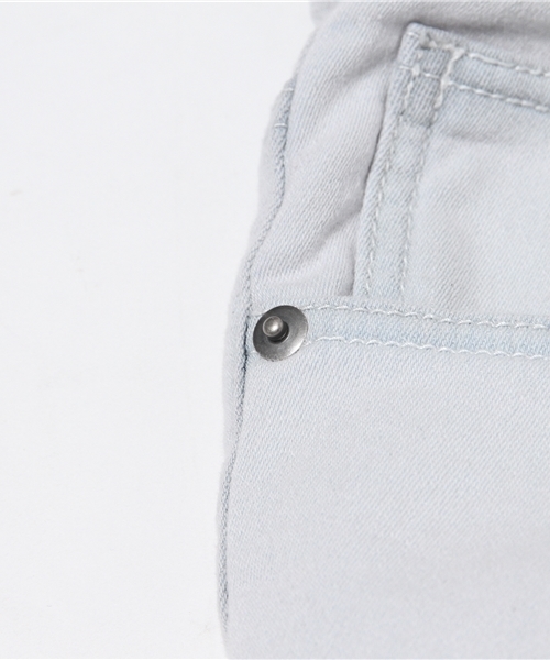 VENCEEXCHANGE（ヴァンスエクスチェンジ）の「ドビーデニム裾リブパンツ（デニムパンツ・メンズ・ネイビー/オフホワイト・MEDIUM/LARGE/SMALL）」の12枚目の写真