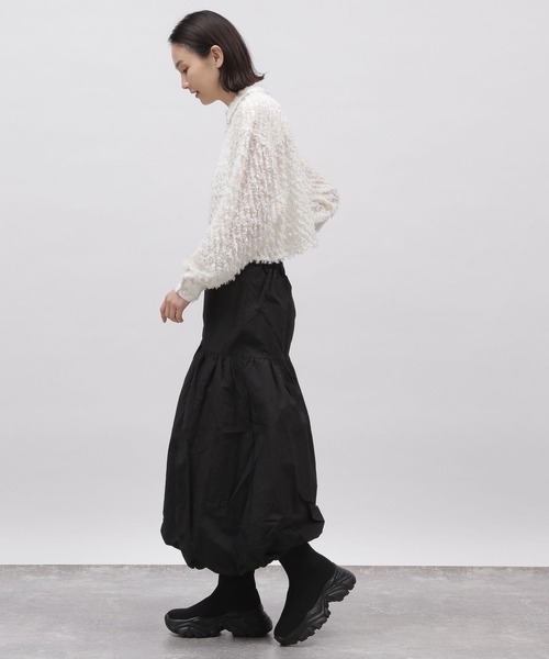 LAKOLE(ラコレ)の「グログランバルーンスカート / 106661(スカート・レディース・ライトブルー/ブラック/ライトベージュ・SMALL/MEDIUM)」の18枚目の写真