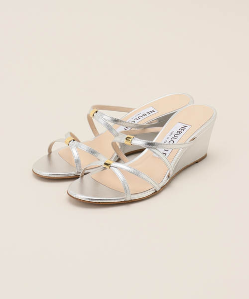 新品☆フレームワーク・enessスウェードサンダル プラットフォームサンダル （TAN表革）