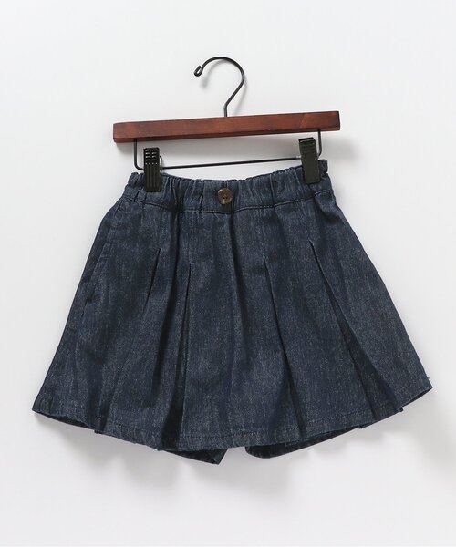 Seraph（セラフ）の「プリーツ台形スカートパンツ（その他パンツ・キッズ・ブラック/ベージュ/インディゴブルー/オレンジ・80/90/100/110/120/130/140）」の3枚目の写真