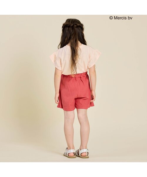 Seraph（セラフ）の「プリーツ台形スカートパンツ（その他パンツ・キッズ・ブラック/ベージュ/インディゴブルー/オレンジ・80/90/100/110/120/130/140）」の16枚目の写真