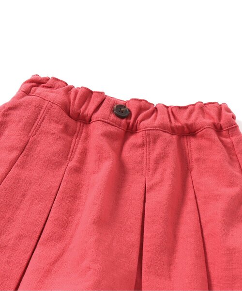 Seraph（セラフ）の「プリーツ台形スカートパンツ（その他パンツ・キッズ・ブラック/ベージュ/インディゴブルー/オレンジ・80/90/100/110/120/130/140）」の11枚目の写真