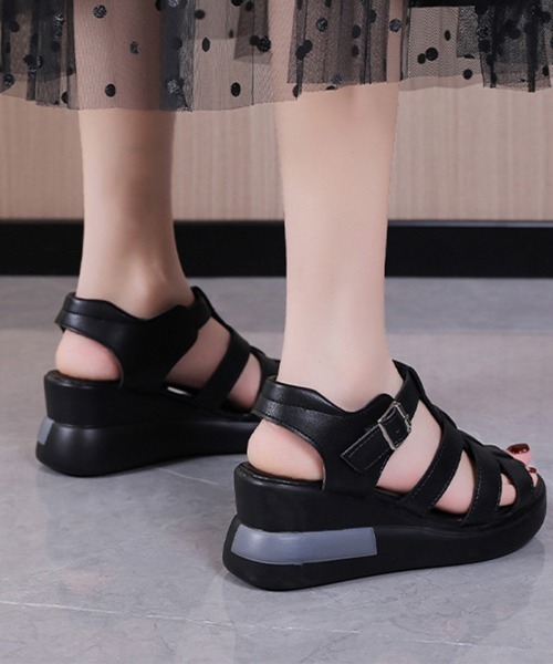 Miniministore(ミニミニストア)の「グルカサンダル 夏レディース厚底サンダル(サンダル・レディース・ブラック/アイボリー・22.5cm/23.0cm/23.5cm/24.0cm/24.5cm)」の6枚目の写真