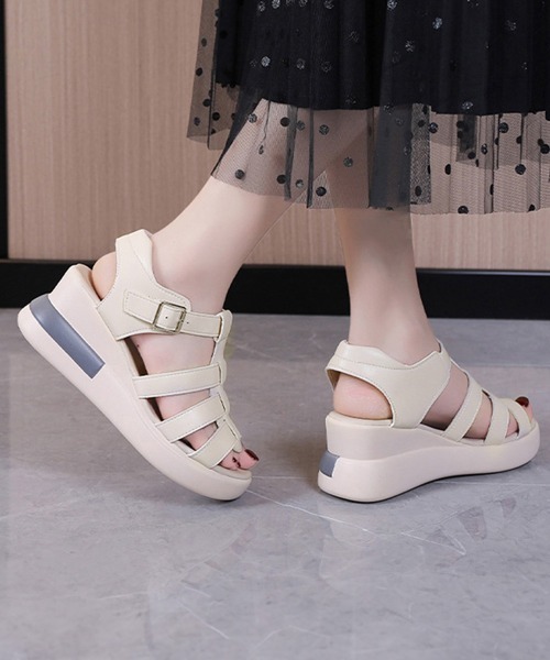 Miniministore(ミニミニストア)の「グルカサンダル 夏レディース厚底サンダル(サンダル・レディース・ブラック/アイボリー・22.5cm/23.0cm/23.5cm/24.0cm/24.5cm)」の11枚目の写真