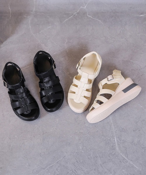 Miniministore(ミニミニストア)の「グルカサンダル 夏レディース厚底サンダル(サンダル・レディース・ブラック/アイボリー・22.5cm/23.0cm/23.5cm/24.0cm/24.5cm)」の15枚目の写真