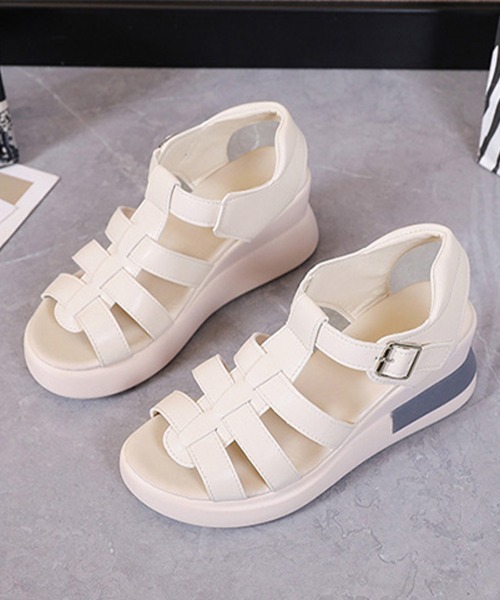 Miniministore(ミニミニストア)の「グルカサンダル 夏レディース厚底サンダル(サンダル・レディース・ブラック/アイボリー・22.5cm/23.0cm/23.5cm/24.0cm/24.5cm)」の17枚目の写真
