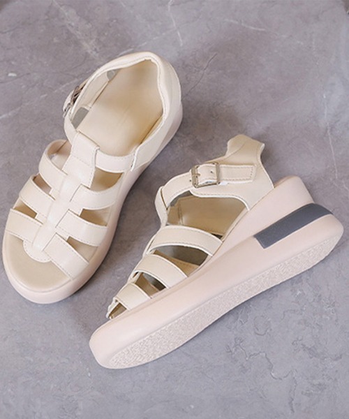 Miniministore(ミニミニストア)の「グルカサンダル 夏レディース厚底サンダル(サンダル・レディース・ブラック/アイボリー・22.5cm/23.0cm/23.5cm/24.0cm/24.5cm)」の18枚目の写真