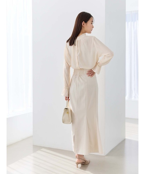 fifth(フィフス)の「キャンディースリーブシアーブラウス(シャツ/ブラウス・レディース・ベージュ/ホワイト/ブラック/サックスブルー・M)」の15枚目の写真