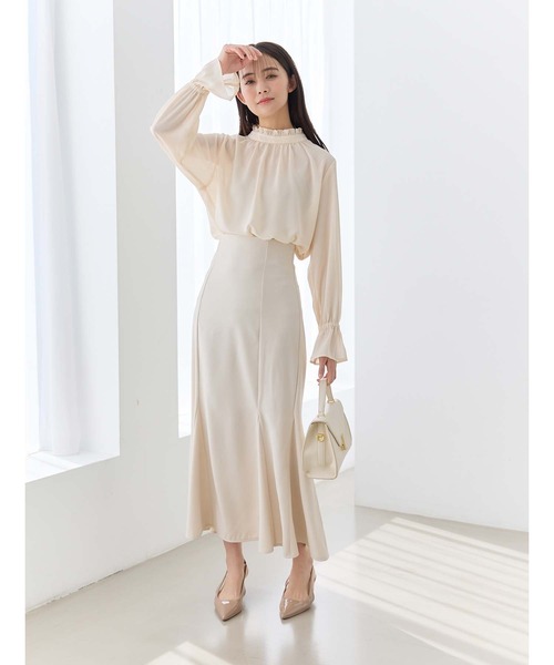 fifth(フィフス)の「キャンディースリーブシアーブラウス(シャツ/ブラウス・レディース・ベージュ/ホワイト/ブラック/サックスブルー・M)」の14枚目の写真