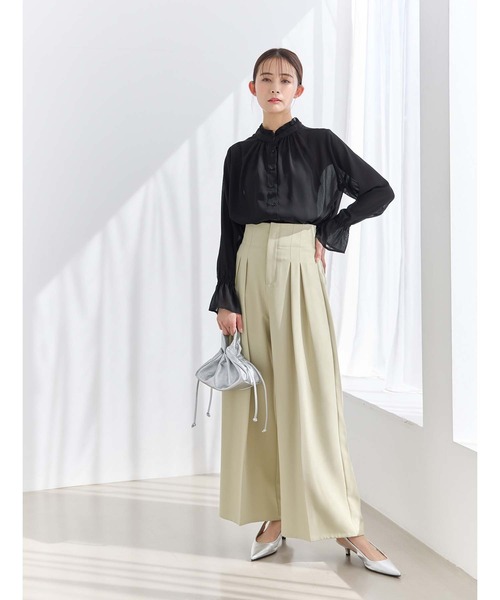 fifth(フィフス)の「キャンディースリーブシアーブラウス(シャツ/ブラウス・レディース・ベージュ/ホワイト/ブラック/サックスブルー・M)」の17枚目の写真