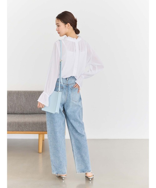 fifth(フィフス)の「キャンディースリーブシアーブラウス(シャツ/ブラウス・レディース・ベージュ/ホワイト/ブラック/サックスブルー・M)」の22枚目の写真