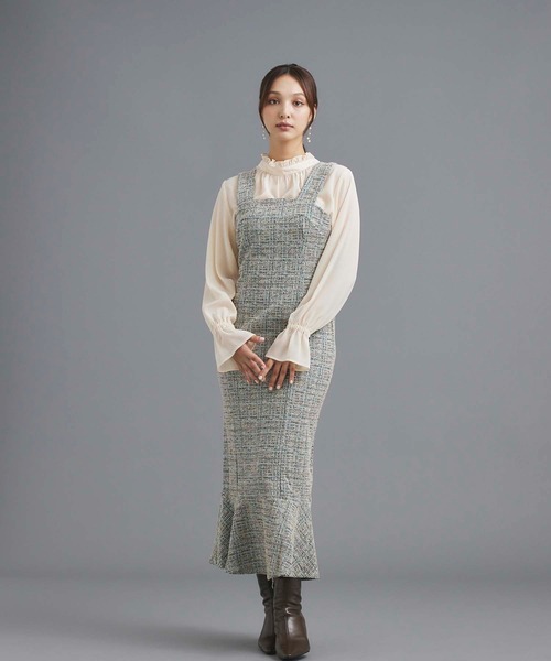 fifth(フィフス)の「キャンディースリーブシアーブラウス(シャツ/ブラウス・レディース・ベージュ/ホワイト/ブラック/サックスブルー・M)」の6枚目の写真