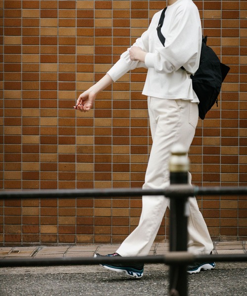 EKAL（エカル）の「スプリットドルマンカットソー（Tシャツ/カットソー・レディース・ピンク/オフホワイト/ブラック・ONE）」の7枚目の写真