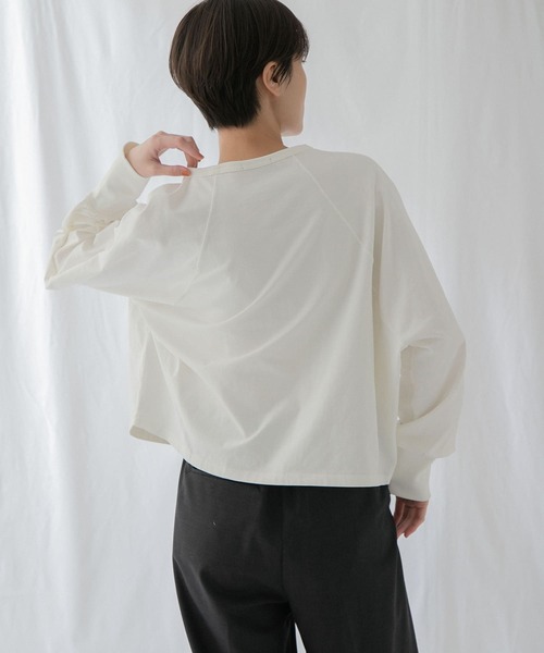 EKAL（エカル）の「スプリットドルマンカットソー（Tシャツ/カットソー・レディース・ピンク/オフホワイト/ブラック・ONE）」の13枚目の写真