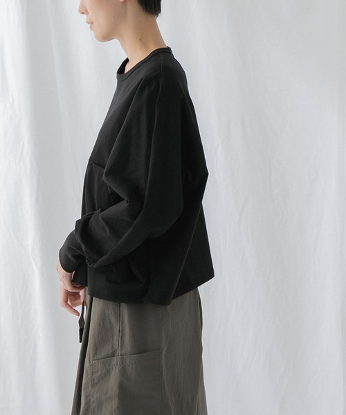 EKAL（エカル）の「スプリットドルマンカットソー（Tシャツ/カットソー・レディース・ピンク/オフホワイト/ブラック・ONE）」の21枚目の写真