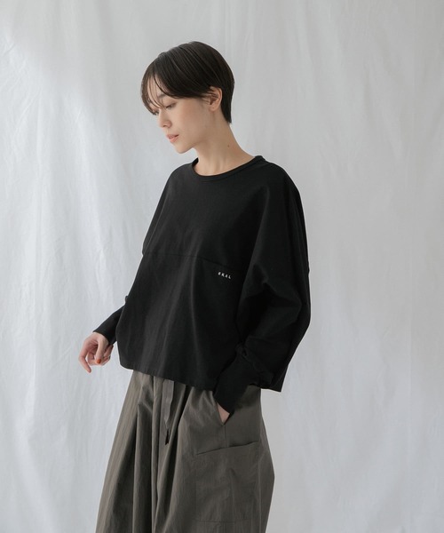 EKAL（エカル）の「スプリットドルマンカットソー（Tシャツ/カットソー・レディース・ピンク/オフホワイト/ブラック・ONE）」の22枚目の写真