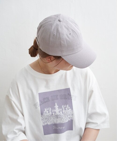LBC(エルビーシー)の「リネンロゴ刺繍キャップ(キャップ・レディース・アッシュグレー/ブラック/パープル/オフホワイト・FREE)」の10枚目の写真