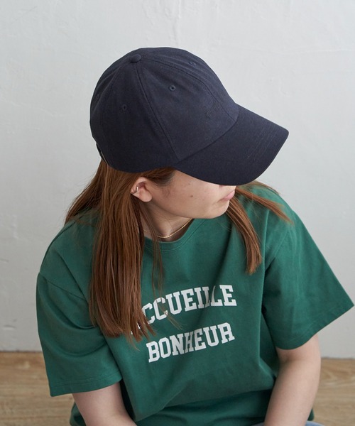 LBC(エルビーシー)の「リネンロゴ刺繍キャップ(キャップ・レディース・アッシュグレー/ブラック/パープル/オフホワイト・FREE)」の3枚目の写真