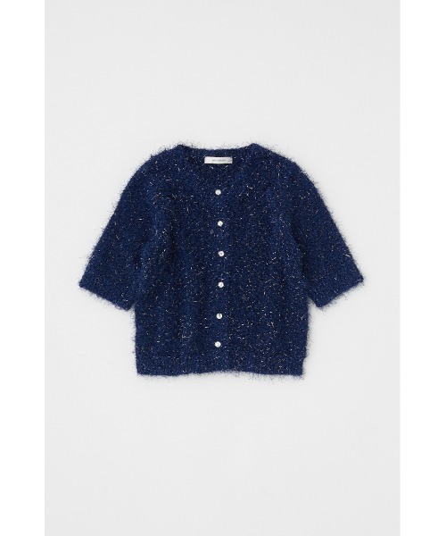 MOUSSY(マウジー)の「SHAGGY GLITTER KNIT カーディガン(カーディガン/ボレロ・レディース・ブラウン/ライトグレー/ネイビー/キナリ・FREE)」の11枚目の写真