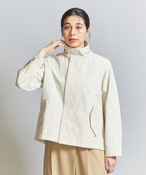 BEAUTY&YOUTH UNITED ARROWS（ビューティーアンドユースユナイテッドアローズ）の「グログランフード マウンテンパーカー -2WAY/撥水加工-（マウンテンパーカー・レディース・ベージュ/ネイビー/オフホワイト・XS/S/L/M）」の13枚目の写真